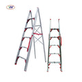5.8Ft Folding Ladder Multi-Purpose Scaffold Ladder Aluminum Stick Ladder