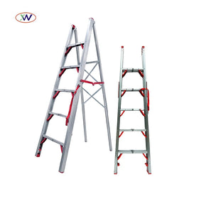5.8Ft Folding Ladder Multi-Purpose Scaffold Ladder Aluminum Stick Ladder