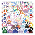E-50pcs Dog Paw Pattern Design Graffiti Stickers Packs for Car Motorcycle Suitcase Guitar Notebook Wholesale