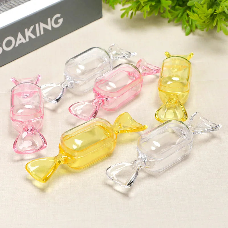 New Design Popular Food Grade Cube Acrylic Square Display Box Glass Material for Candy Display