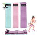 New Creative Pattern Custom logo Hip Resistance Bands Set of 3 Hip Band Exercise Glutes Booty Fabric Resistance Bands