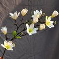 D-MG001 Decorative Flowers Artificial White magnolia Real Touch Flowers for Wedding Centerpieces Table Decorations