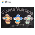 Factory Direct Custom Label Transfer T-shirt Patch 3D Flocking Embossed Sticker with Hotfix Rhinestone Screen Printing Technique