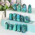 Factory Price High Quality Polished Natural Quartz Tower Healing Azurite Point Crystal for Home Decoration