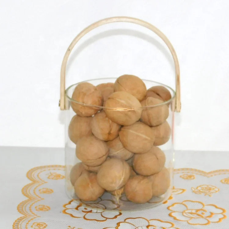New Design Glass Ice Bucket Latest Style Big Capacity Custom Logo Fruit Storage Bucket