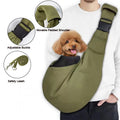 Outdoor Ergonomic Reversible  Adjustable Belt with Phone Bag Breathable Mesh Drawstring and Mat Padded Pet Dog Sling Carrier