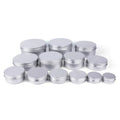 5ml 10ml 15ml 30ml 50ml Wholesale Small Metal Cosmetic Tin Can Packaging Box Empty Eye Cream Aluminum Cream Jar Screw Cap Lid