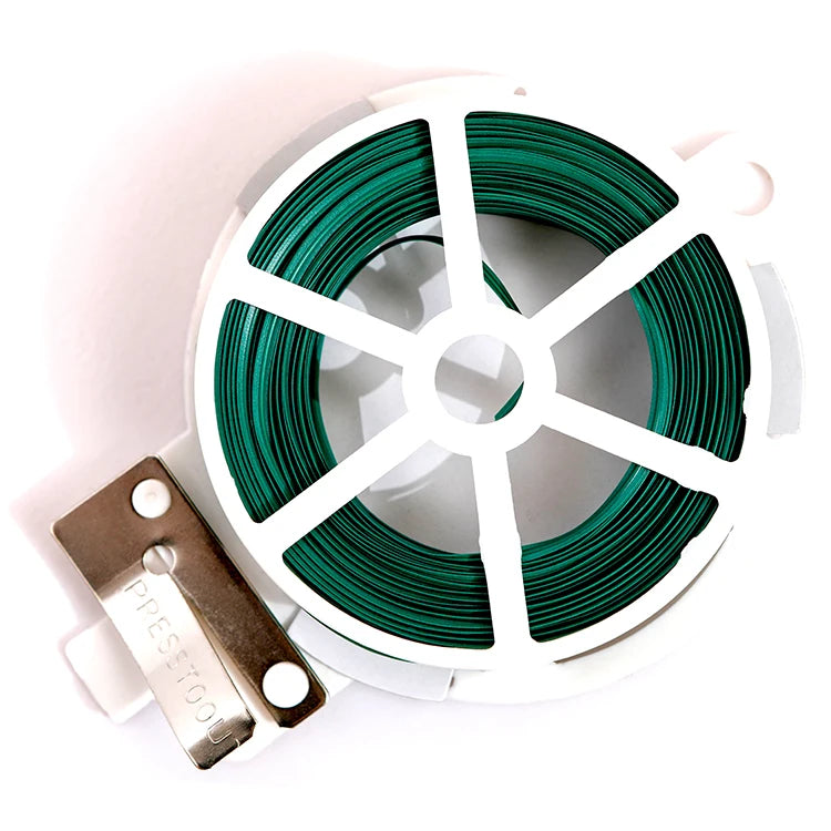 Henyuan Plastic Coated Green/Customized Color Garden Twist Tie Wire with Cutter Easily Assembled