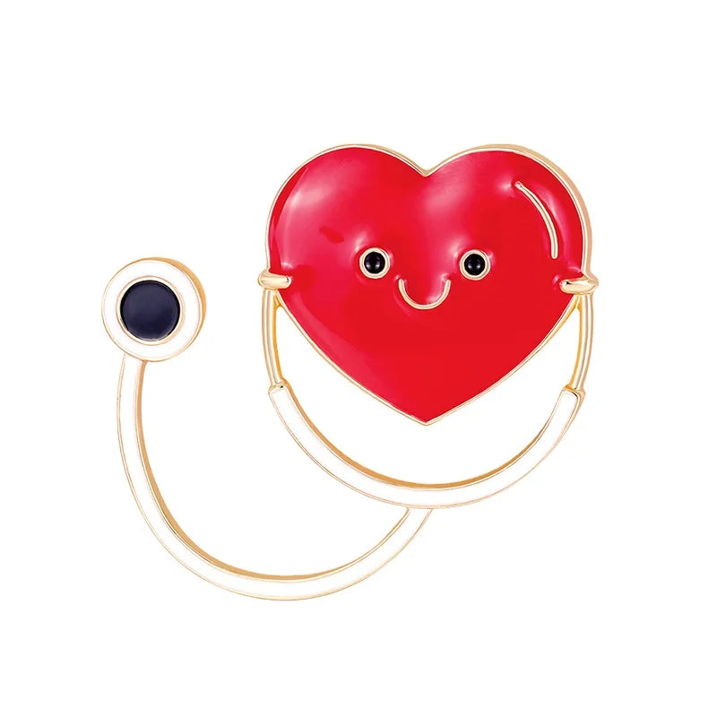 Nursing Nurse Shape Brooch Design Variety of Enamel Lapel Pins for Wedding & Engagement Alloy Jewelry for Children