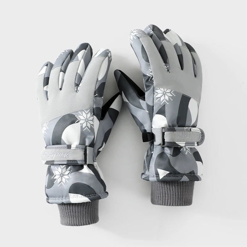 Customized Style Waterproof Cycling Snowboard Outdoor Sports Winter Ski Thermal Gloves for Women