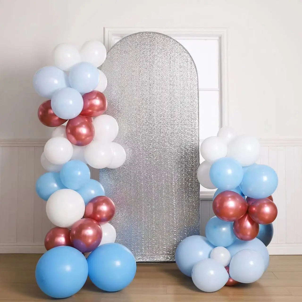 Q8 Fitted Round Arch Stand Cover Backdrop Fabric for Wedding Birthday Banquet Decoration Arch Backdrop Cover