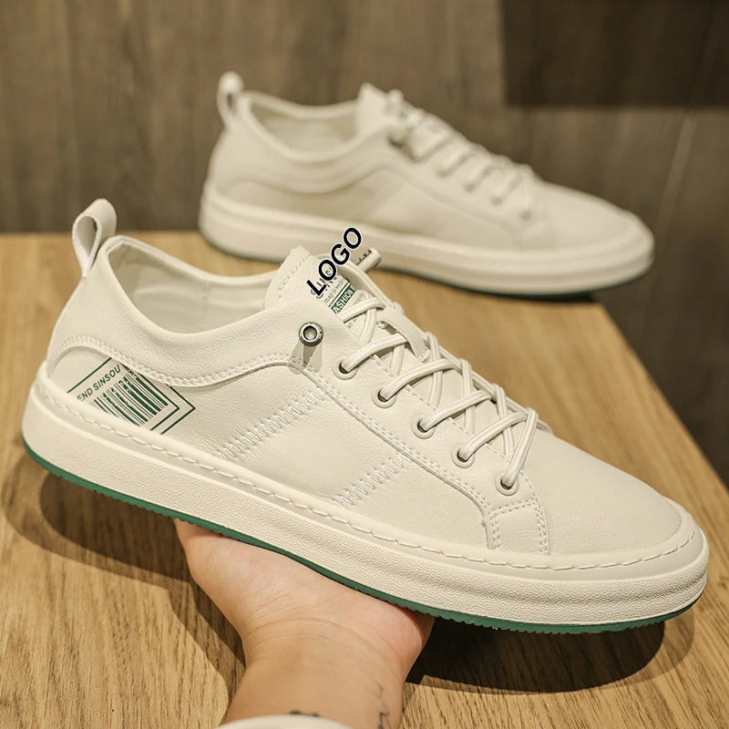 Custom Shoes with logo Branding Low Moq Sneakers  White Skate Shoe Custom Formal Men Manufacture Man Shoes