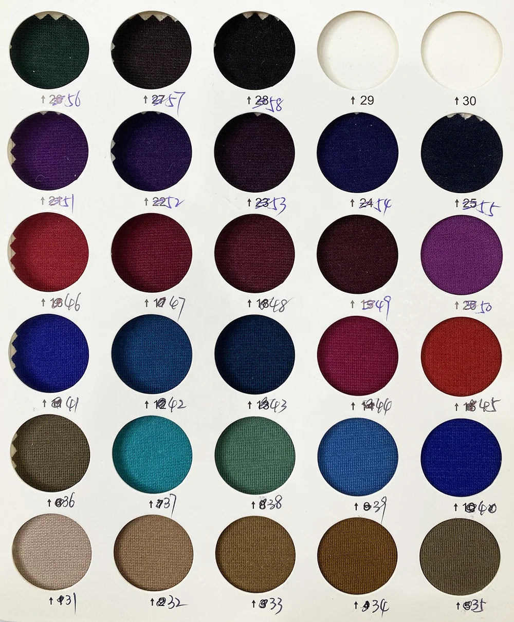 Harvest Stock Knitted Stretch TR Ponti Roma Solid Double Faced Fabric for Pants Dress and Coat