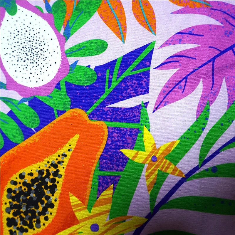 Mango 100%Cotton Digital Printing Custom Printed Cotton Canvas Fabric 250GSM Without MOQ for Bag