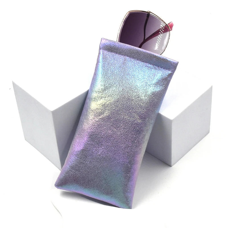 Top Squeeze Glitter Leather Sunglasses case