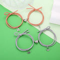 Key Lock Couple Bracelet Magnetic Attraction Creative Bracelet Rope Friendship Men And Women Jewelry Gift Charm Bracelet 2Pcs