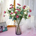 New Arrival Silk Artificial Dahlia Flowers Colorful Flowers Multi Head for Home Wedding Party  Decoration