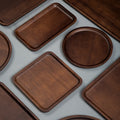 Custom LOGO Eco-Friendly Heavy Bamboo Tray for Restaurant Breakfast and Food Serving