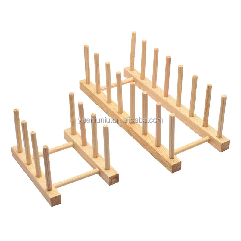 Foldable Bamboo Utensil Holder Kitchen Cabinets Bowl Plate Dish Bamboo Drainer Rack Drying