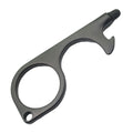 Alloy Keychain No Touch Door Elevator Bottle Opener Self Defense Metal Keychain