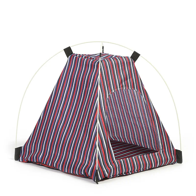 Hot Sale  Fold Waterproof Pet Tent Dog Cat camping pet house tent canvas pattern tent