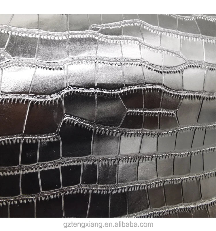 Cowhide Naturally Millea Cow Skin Embossed Crocodile Genuine Leather Eco-Friendly Grain for Handbag Shoes Upholstery & Furniture