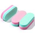 Mini EVA Tofu-Shaped Double-Sided Multi-Grit Portable Manicure Sponge Buffer Shaping & Filing Nail File