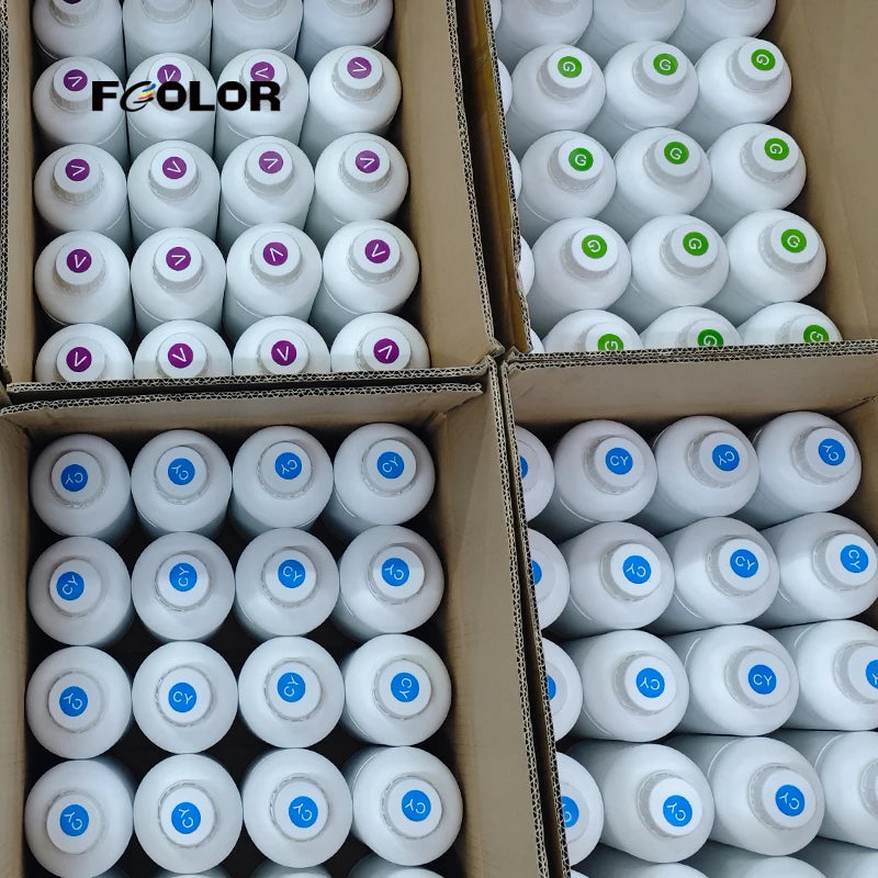 FCOLOR 1000ML Dtf Heat Transfer Pigment DTF Ink for Epson L1800 4720 I3220 PET Film Digital Printer