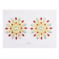 Custom OEM Adhesive Body Glitter Gems Tattoo Sticker Chest Crystal Rhinestone Sticker Party Makeup Gem Designs for Body Art