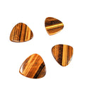 DIY Tiger Eye Stone Guitar Picks Crystal Guitar Pick Custom Logo Personalized Leather Guitar Pick Pocket Keychain