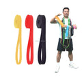 Elastic Strength Bands Elastic Door Anchorage Handle Hand Pad Natural Latex Resistance Band Sets Pull up Training