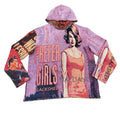 Handmade Woven Blanket Jacquard Fabric Pullover Hooded Sweatshirts Custom US Size Tapestri Hoodie