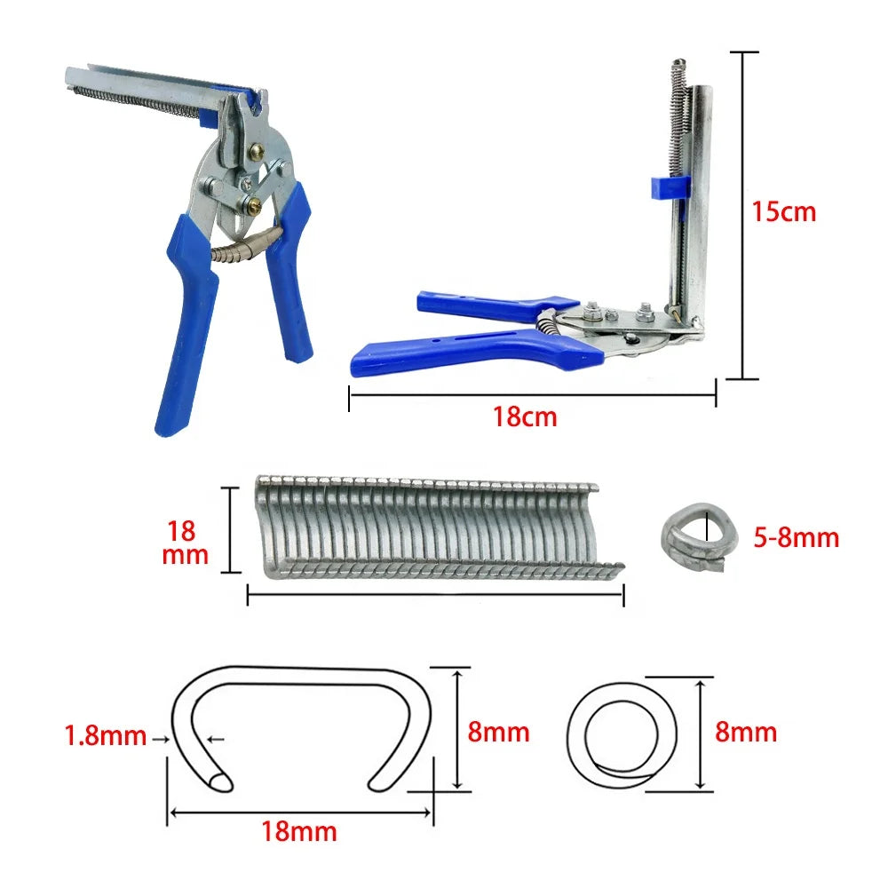 M Nail Animal Wire Clamp Poultry Rabbit Farm Cage Installation Plier