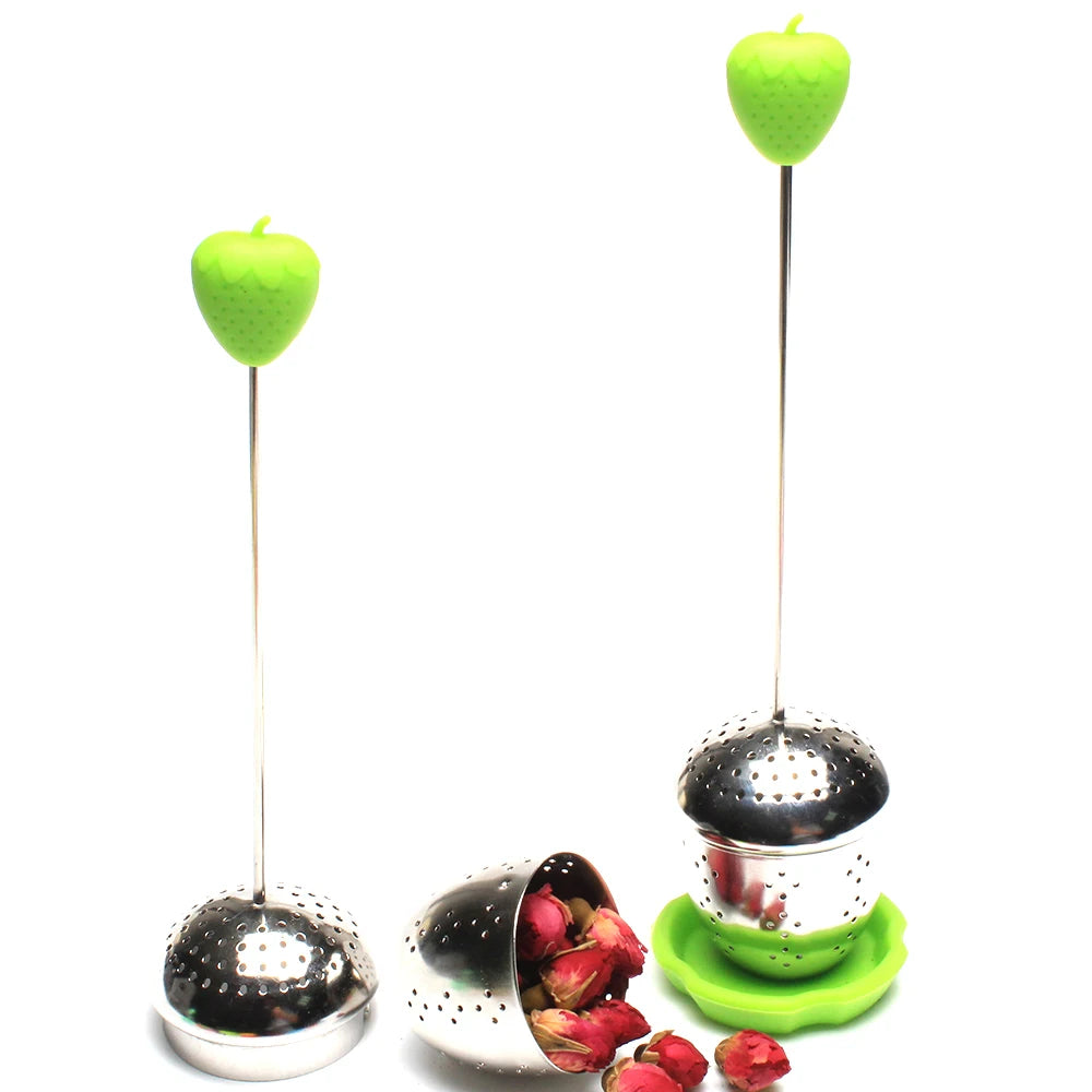 New Design Silicone Tea Infuser Stainless Steel Tea Filter Silicone Tea Strainer