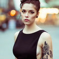 HB601-700 Wholesale Tattoo Stickers Skull Flower lion Wolf Full Arm Half Arm Full Back Half Back Temporary Tattoo