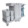 S85 Heavy Duty Plastic Down Press 25l Mini Kentucky Cleaning Mopping Trolley with Mop Bucket and Wringer and Nylon Bag