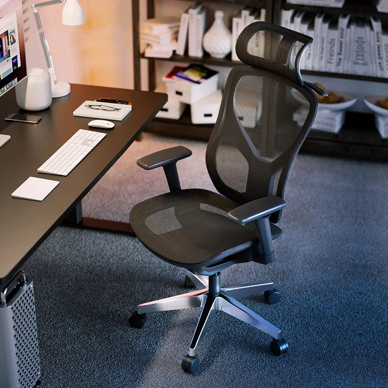 Free Sample Full Back Adjustable Revolving Swivel Office Chair Lift Executive High Back Stylish Mesh Ergonomic Chair