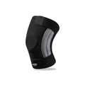 JINGBA Custom Logo Black Adjustable Knee Compression Sleeve Joint Support with Straps and Springs for Men & Women Workout Sport