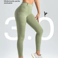 High Quality Quick Dry Women's Yoga Pants with Customized Logo Hidden Scrunch Legging Elastic Waist Solid Workout Leggings