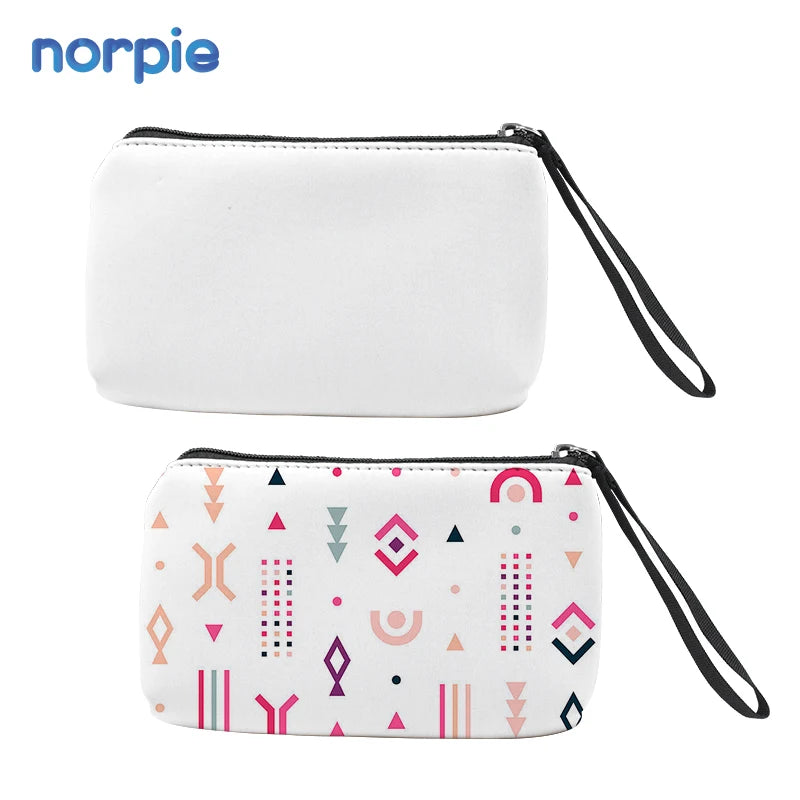 Custom Print Waterproof With Personal Logo Case Make up Bag Sublimation Cosmetic Neoprene Pouch Bag