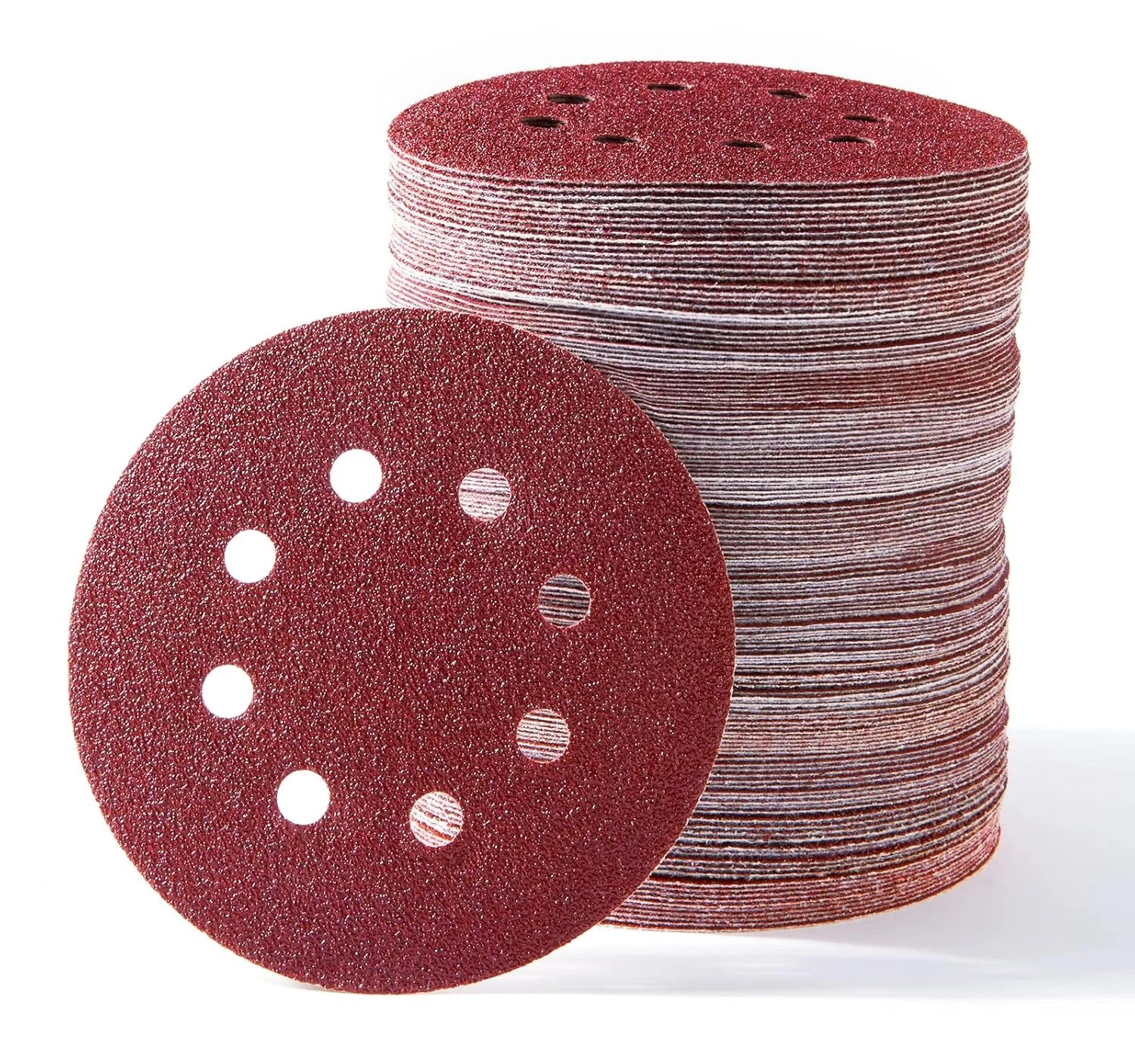 DE Warehouse 24H Shipping Free Delivery 300pcs 5 Inch 8 Hole Hook and Loop Sanding Discs 40 -240 Grit Random Orbit Sandpaper