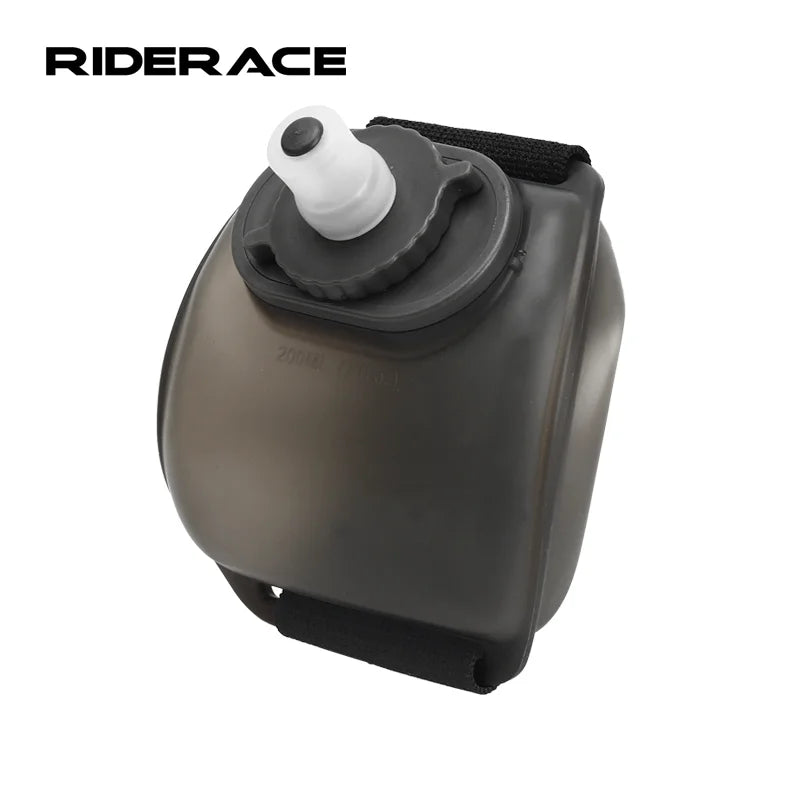 RIDERACE Cycling Wrist Water Bottle Silicone Portable Marathon Hydration Pack Hiking Bike Water Bottle Sports Running Camping