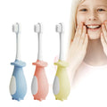 Baby Nano Toothbrush Food Grade Soft Silicone Handle Plastic Handle Nylon Billions Soft 3-12 Years Old Children's Toothbrush