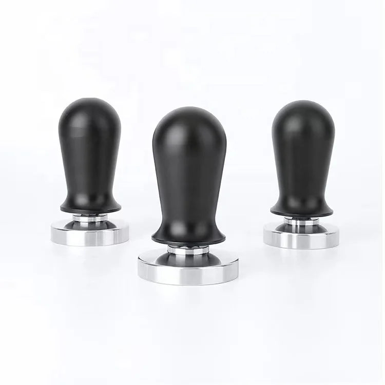 Espresso Machine Accessories Barista Tools 53mm Coffee Tamper with Flat Stainless Steel Base