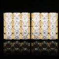 Hot Sale Copper Square Crystal Cufflinks Zirconia Micro-set Light Luxury Women's Shirt Wedding Party Anniversary Engagement Gift
