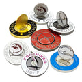 Custom Logo Enamel Magnetic Ball Marker Low MOQ Repair Divot Tool with Removable Hat Clip Golf Products
