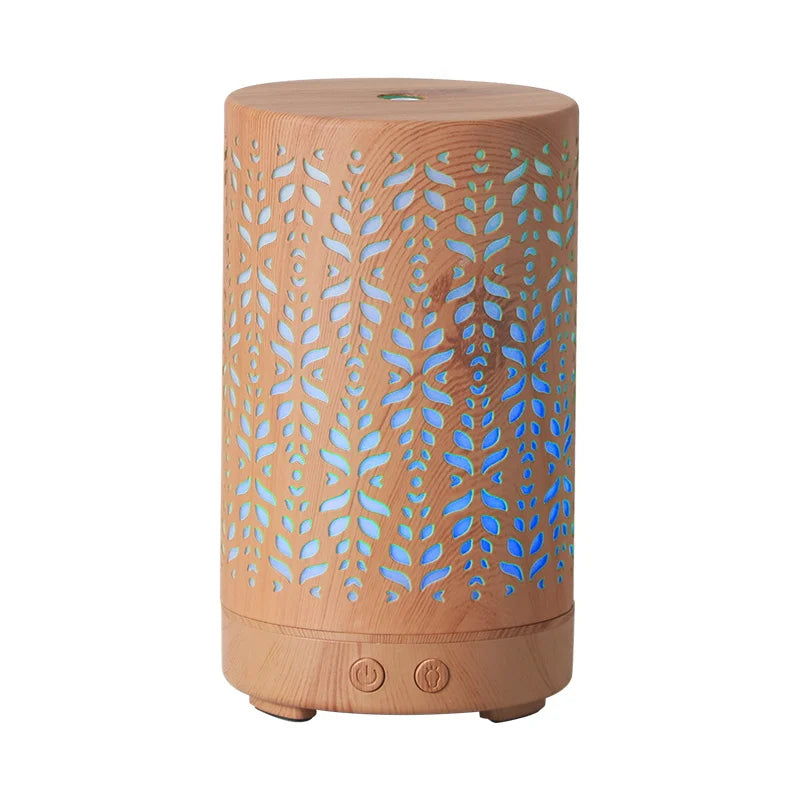2026 New Product 100ml Essential Oil Diffuser Air Humidifier Aromatherapy Wood Grain Aroma Diffuser