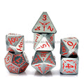 Polyhedral Dnd Dungeons and Dragons D D Rpg Dice Custom Logo Set Metal Stone