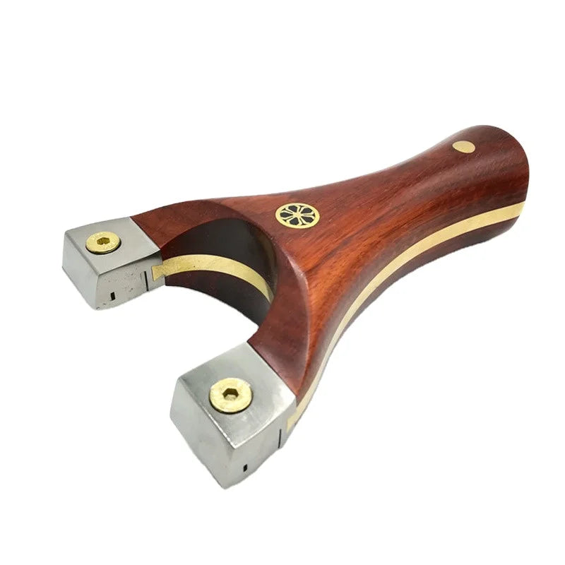Titanium Alloy Clip Huai Support Slingshot Quickly Flatten Leather Bow Solid Wood Sandalwood Patch Brass Clip Outdoor Slingshot