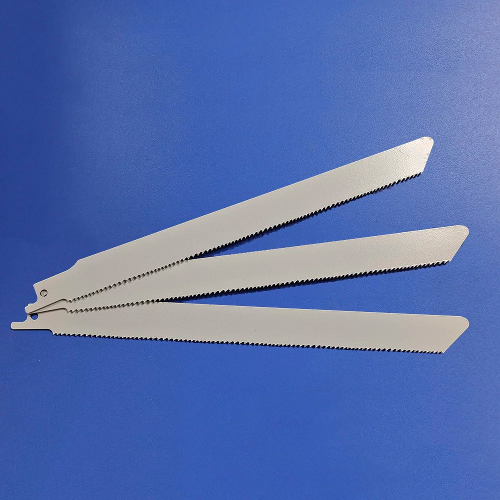 M42 Bi-Metal Reciprocating Saw Blades 8'' 10/14T White Painted Inverted Head Industrial Grade for Wooden Pallet Dismantling